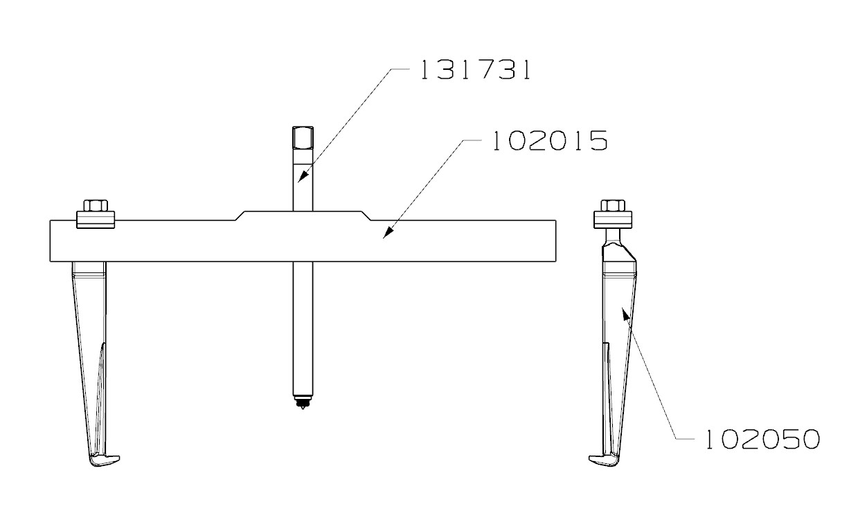 EXTRACTOR FORZA SERIE 1000 DE 2 PATAS